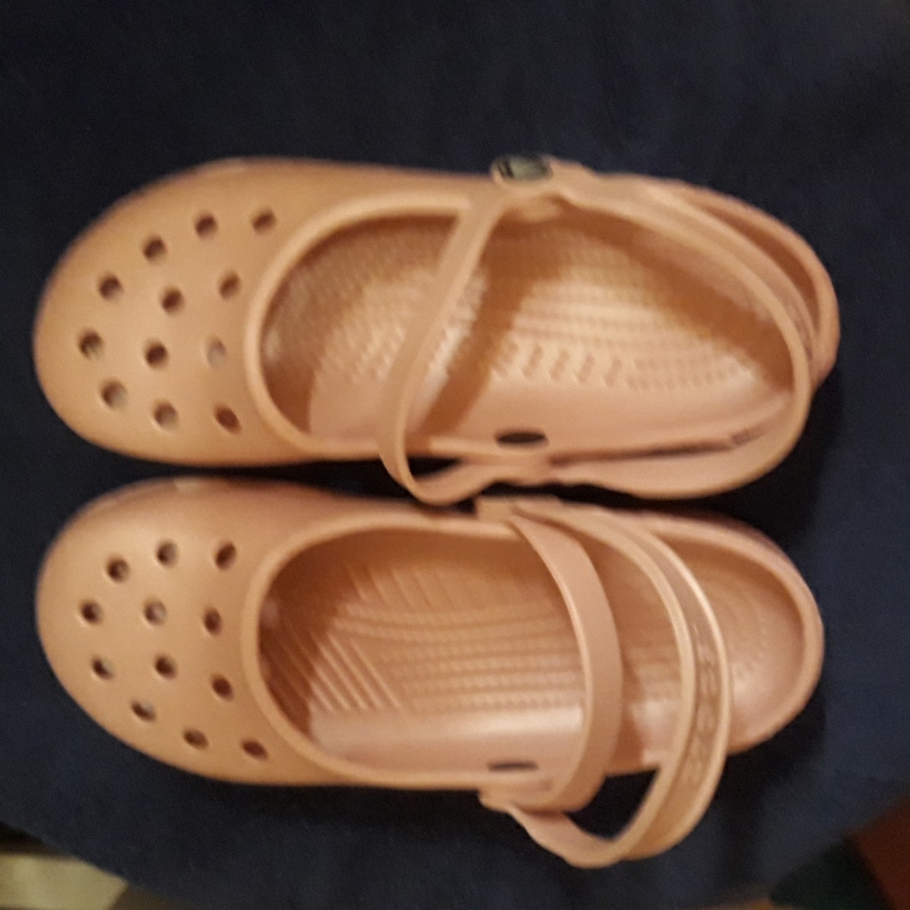 Light pink Crocs Mary Jane size 7